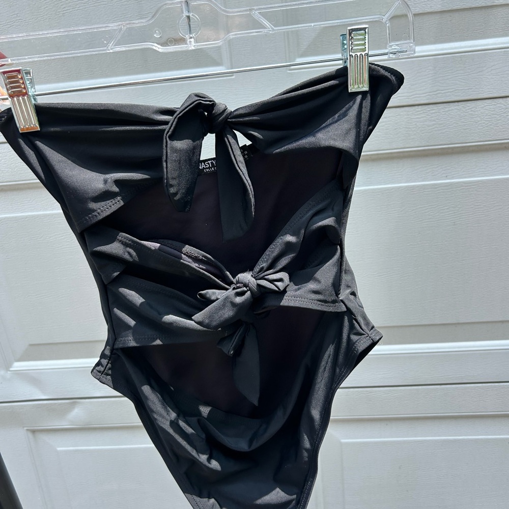 Stylish Black Women’s One Piece Swimsuit/ Bodysuit